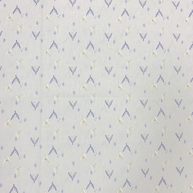 Algodón estampado JAYDEN Gris claro / Oro22